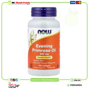ناو فودز‏, كبسولات زهرة الربيع المسائية ، 500 ملجم ، 100 كبسولة هلامية  Now Foods, Evening Primrose Oil, 500mg100 softgels