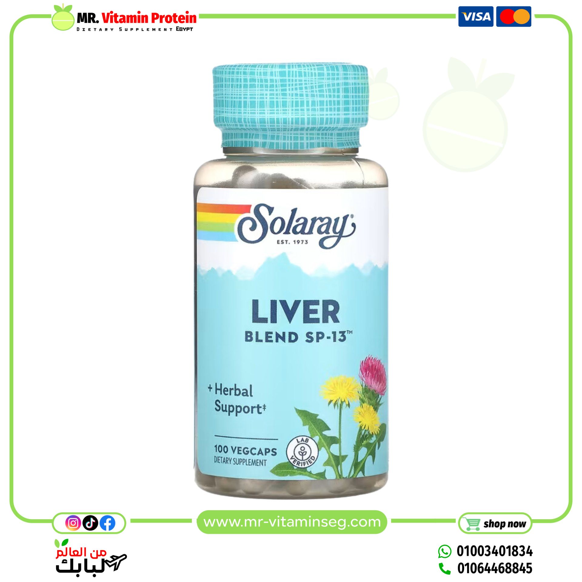 Solaray, Liver Blend SP-13, 100 VegCaps