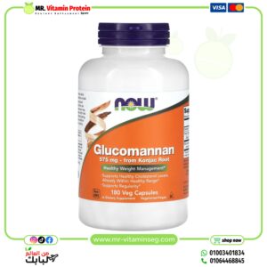 NOW Foods, Glucomannan, 575 mg, 180 Veg Capsules