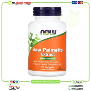 كبسولات، البلميط المنشاري، مع زيت بذور اليقطين والزنك 160 ملجم، 90 كبسولة هلامية/ NOW Foods, Saw Palmetto Extract