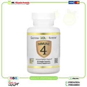 كاليفورنيا غولد نيوتريشن, Immune4، لدعم جهاز المناعة، 60 كبسولة نباتية/California Gold Nutrition