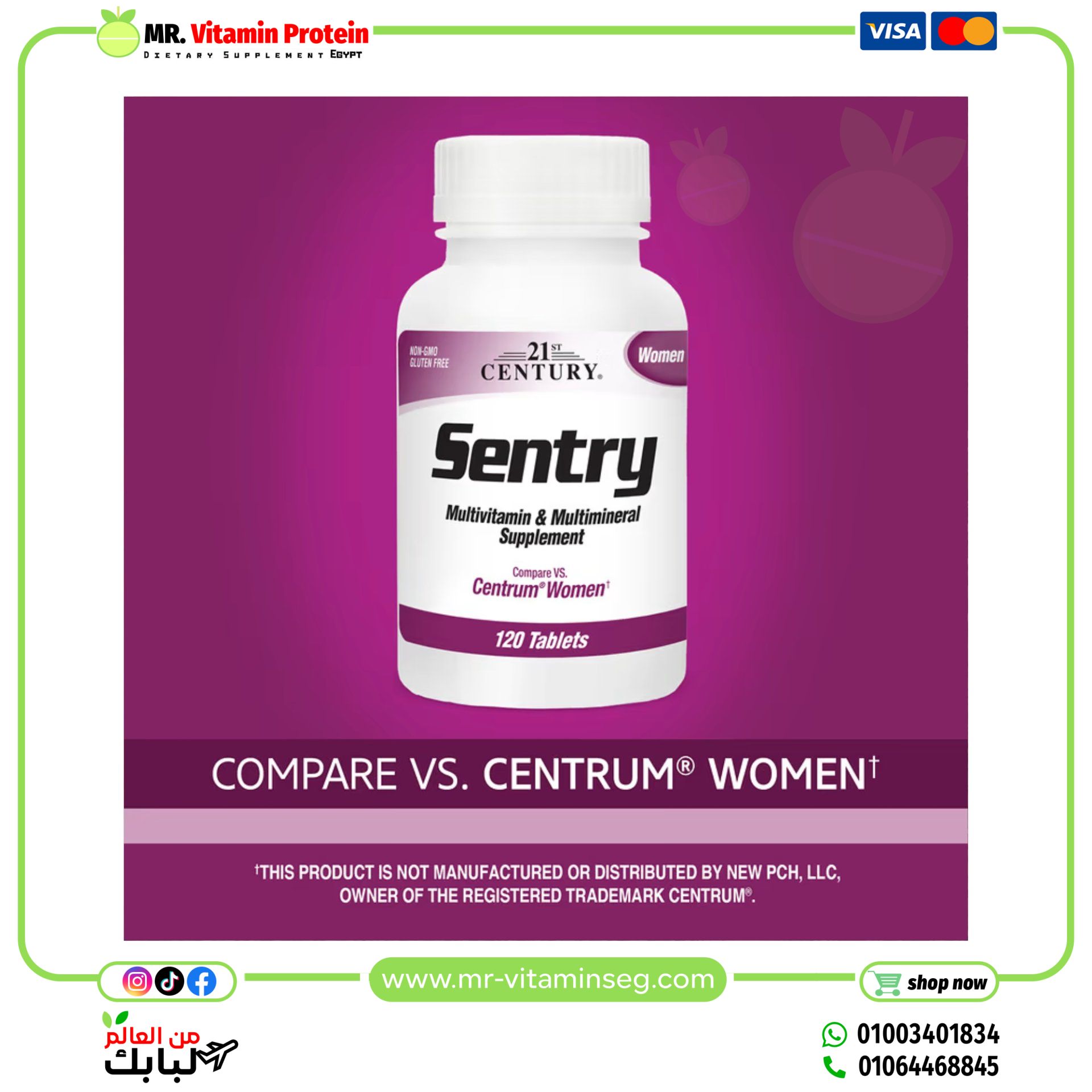 21st Century, Sentry Women, Multivitamin & Multimineral Supplement, 120 Tablets - Image 4
