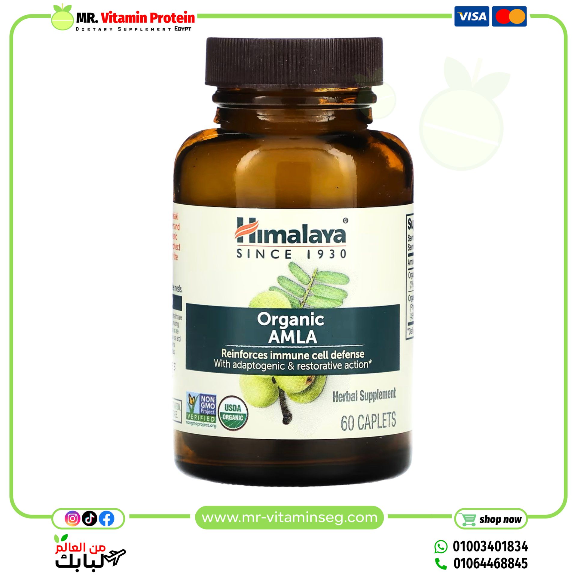 Himalaya, Organic Amla, 60 Caplets - Image 4