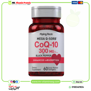 Piping Rock CoQ10 300mg, 60 Softgels