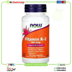 NOW Foods, Vitamin K-2, 100 mcg, 100 Veg Capsules