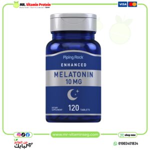 ميلاتونين او هرمون النوم 10 ملجم 120 قرص PipingRock, melatonin