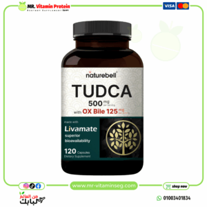 NatureBell,TUDCA 500mg with OX Bile 125mg Per Serving, 120 Capsules