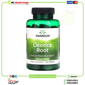 سوانسون, جذور عرق السوس ، 450 ملجم ، 100 كبسولة / Swanson, Licorice Root