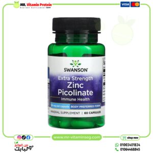 Swanson, Zinc Picolinate, 50 mg / سوانسون, بيكولينات الزنك ، قوة إضافية ، 50 ملجم ، 60 كبسولة