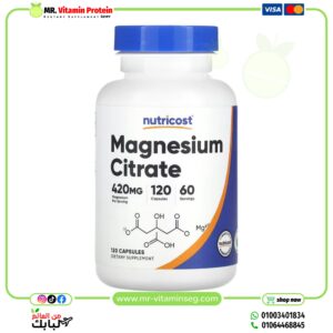 Nutricost, Magnesium Citrate, 420 mg, 120 Capsules (210 mg per Capsule)