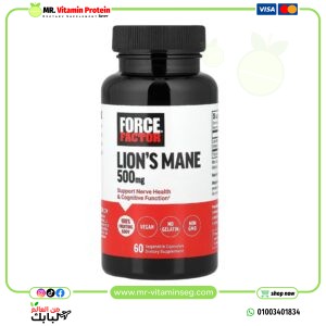 فورس فاكتور‏, فطر عرف الأسد ، 500 ملجم ، 60 كبسولة نباتية / Force Factor, Lion's Mane, 500 mg