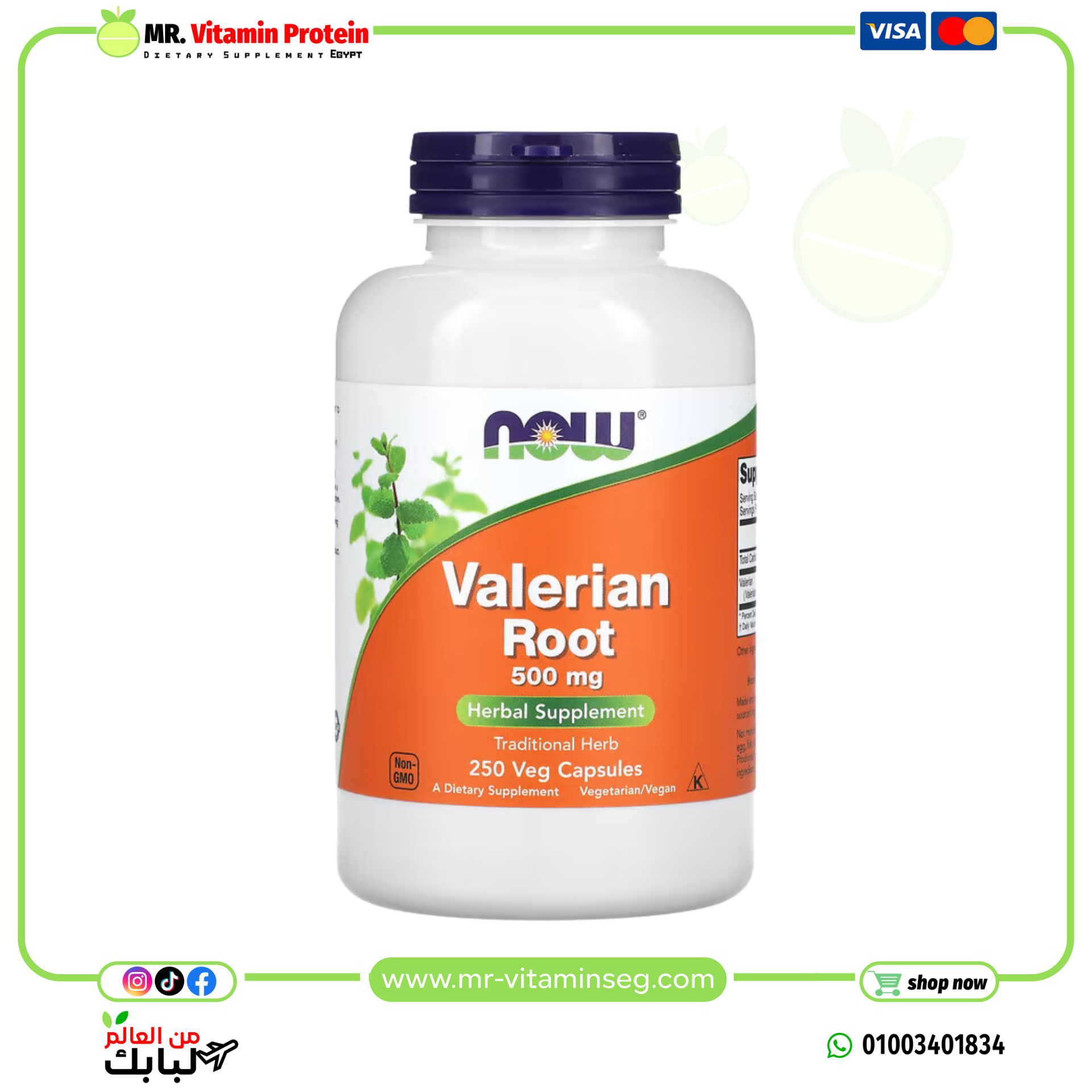NOW Foods, Valerian Root, 500 mg, 250 Veg Capsules