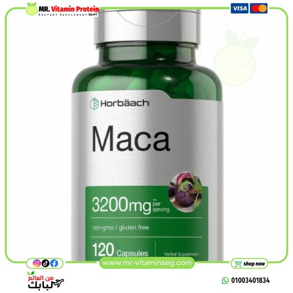 Horbaach MACA Root 3200Mg 120 Capsules