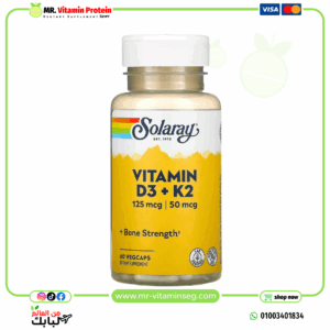 Solaray, d3 k2 ,5000 iu & 50 mcg, 60 veg capsules