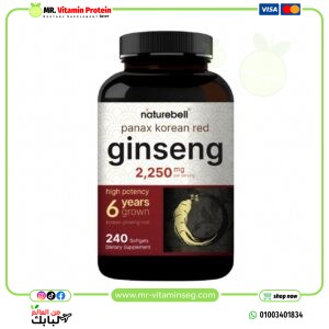naturebell, Korean Red Ginseng 2,250mg Per Serving, 240 Softgels