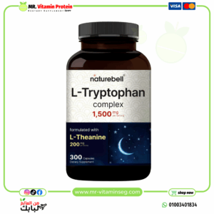 NatureBell L Tryptophan 1500mg with L Theanine 200mg, 300 Capsules