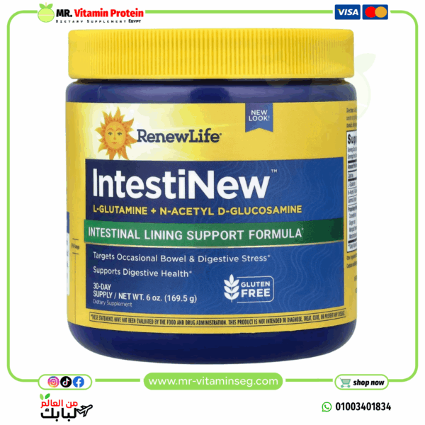 رينيو لايف‏, IntestiNew ™ ، Renew Life,  Intestinal Lining Support Formulaتركيبة لدعم بطانة الأمعاء ، 6 أونصات (169.5 جم)