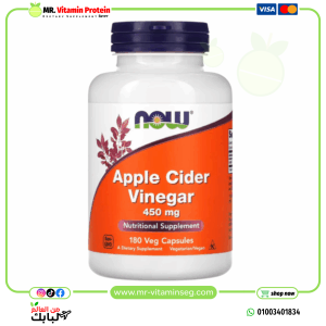 NOW Foods, Apple Cider Vinegar, 450 mg, 180 Veg Capsules