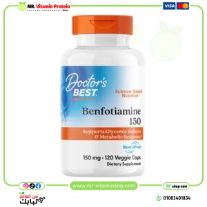 Doctor's Best, Benfotiamine 150 with BenfoPure, 150 mg, 120 Veggie Caps