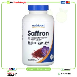 Nutricost, Saffron, 88.5 mg , 240 Cap / نوتريكوست‏, كبسولات الزعفران ، 88.5 ملجم ، 240 كبسولة