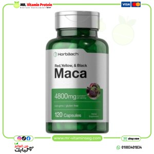 Horbaach Maca Root 4800 mg /هورباخ جذور الماكا 4800 ملجم – 120 كبسولة للرجال والنساء