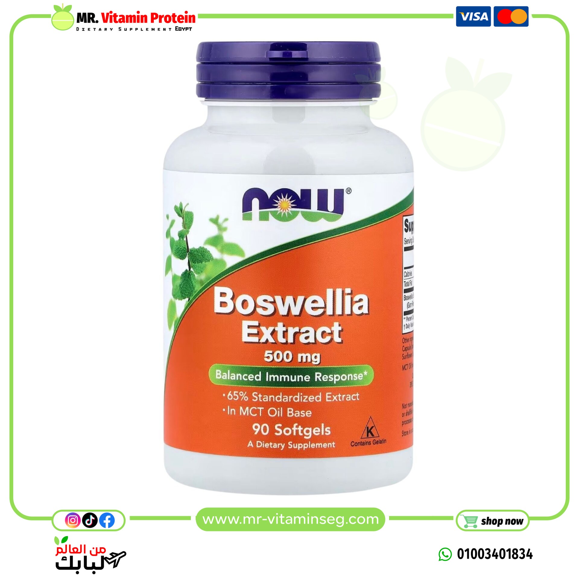 ناو فودز, مستخرج النقرس، 500 ملغ، 90 كبسولة هلامية / NOW, Boswellia Extract, 500 mg