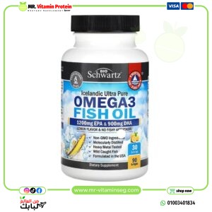 BioSchwartz, Omega 3 Fish Oil, Lemon , 90 Softgels