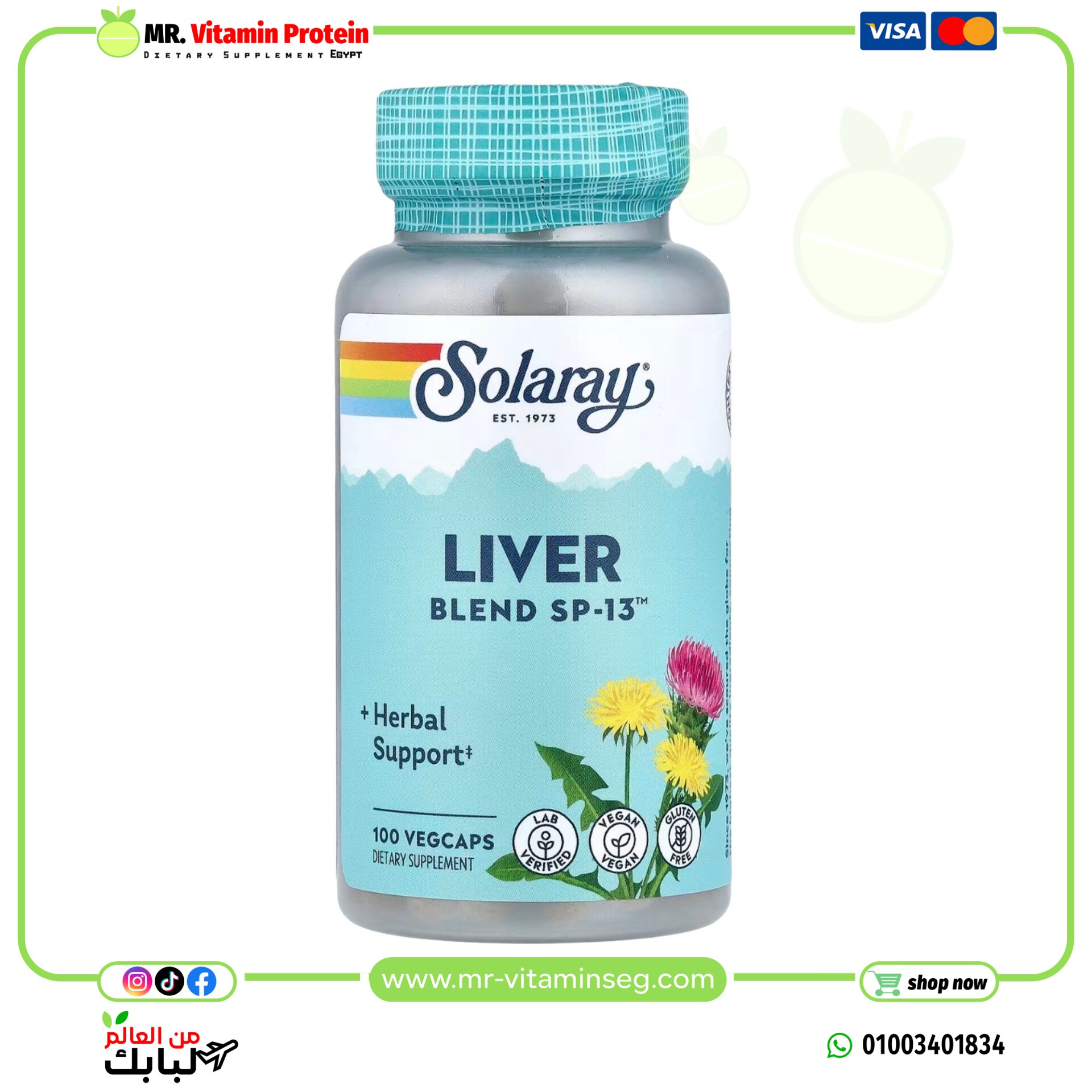Solaray, Liver Blend SP-13, 100 VegCaps