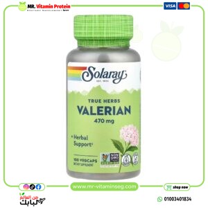 Solaray, True Herbs, Valerian, 470 mg, 100 VegCaps
