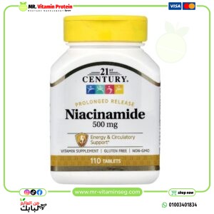 21st Century, Prolonged Release Niacinamide, 500 mg, 110 Tablets