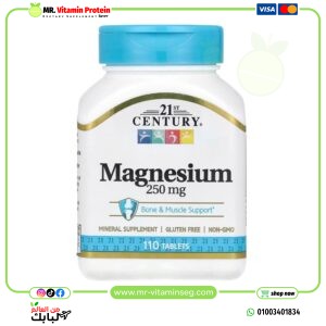 21st Century, Magnesium, 250 mg, 110 Tablets