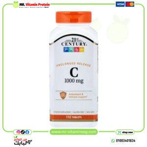 21 سينتري‏, فيتامين جـ مع ثمر الورد، 1,000 ملجم، 110 قرص / 21st Century, Vitamin C1000 mg