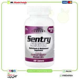 (English) 21st Century, Sentry Senior, Multivitamin & Multimineral Supplement, Women 50+, 100 Tablets