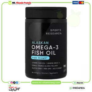Sports Research, Alaskan Omega-3 Fish Oil, 90 Softgels