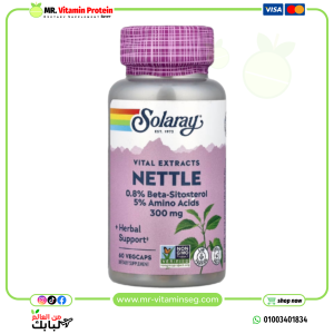 Solaray, Nettle, Vital Extracts, 300 mg, 60 VegCaps