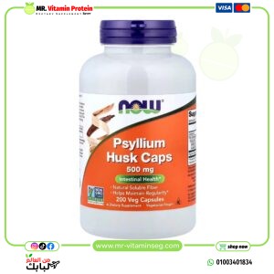 NOW Foods, Psyllium Husk Caps, 500 mg, 200 Veg Capsules