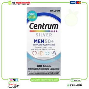 سينتروم, سيلفر+50 رجالي متعددرالفيتامينات الكاملة، 100 قرص / Centrum, Silver Men 50+, Complete Multivitamin