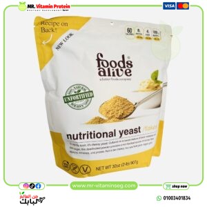 فودز ألايف‏, رقائق الخميرة الغذائية، غير مدعمة، رطلين (907 جم) Foods Alive, Nutritional Yeast Flakes