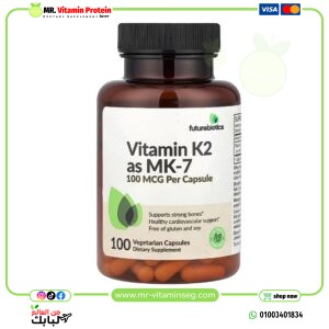 Futurebiotics, Vitamin K2 as MK-7, 100 mcg, 100 Vegetarian Capsules