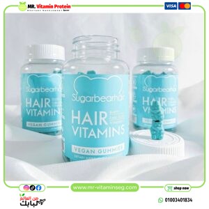 شوجربير 60جاميز لدعم الشعر  –Sugarbear, Hair Vitamins Gummies, 60Gummies